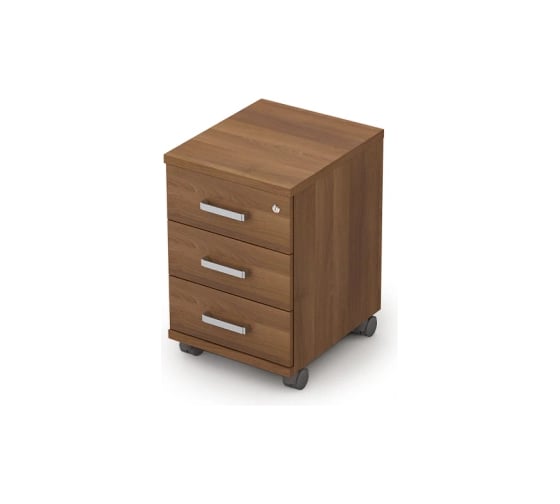 Изображение товара Подкатная тумба с замком и усиленными колесами ALSAV 6ТЗ.004/1 394х454х598 мм, шамони темный 06016514