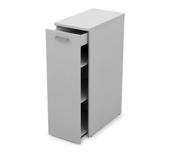 Изображение товара Высокая тумба с выкатной секцией ALSAV 6Т.019 394х700х1150 мм, белый 06005788