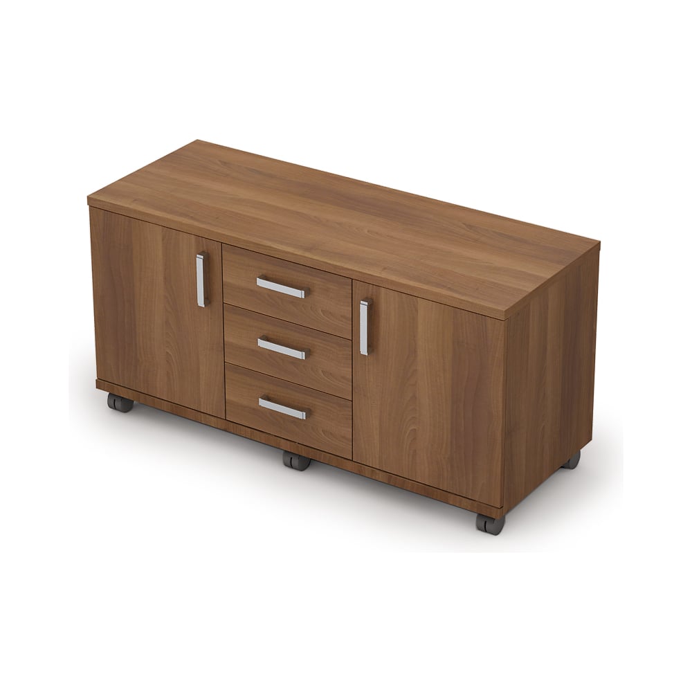 Изображение товара Мобильная тумба ALSAV 6Т.006 шамони темный 1190х598 мм с 5 ящиками