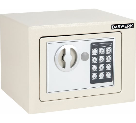 Изображение товара Мебельный сейф DASWERK SC-170EL 170x230x170 мм, электронный замок, бежевый 291340