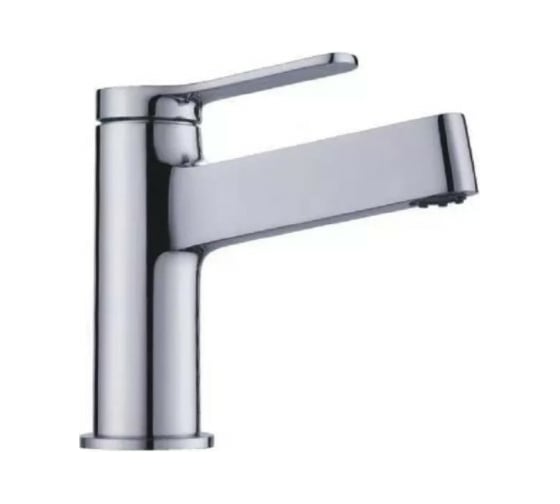 Изображение товара Однорычажный смеситель для раковины OUTE из латуни, высота 150 мм, цвет хром T11101