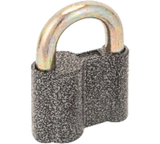 Изображение товара Замок навесной Trodos  BC-AL-2-70 алюминий, шагрень серый, блистер 210333