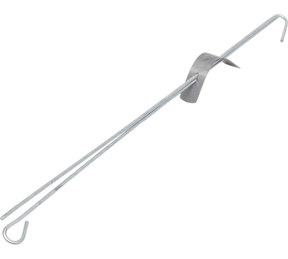 Изображение товара Европодвес ООО "ПК "СТМ" 2 отв. х 0,5 м, (тяга 0,28 + крюк 0,28) 2.5, цинк ЗПДСД2*15