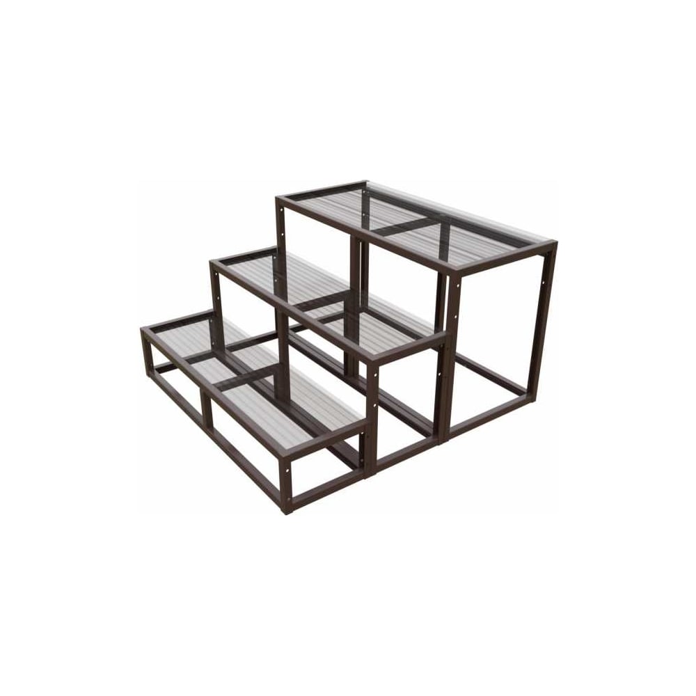 Крыльцо к дому АрсеналЪ 3 ступени Универсал (уличная лестница, приступок) серия ARSENAL AVANT мод. без доски AR18V7348H9-06