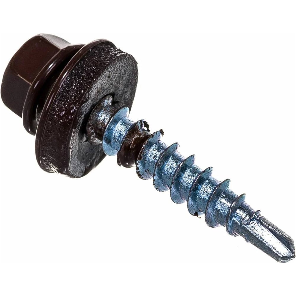 Изображение товара Саморез кровельный ЦКИ KRS 5.5x19 по металлу, сверлоконечный, Т-КОР, RAL8017