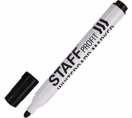 Изображение товара STAFF Маркер стираемый для белой доски ЧЕРНЫЙ, PROFIT, 2,5 мм 151644