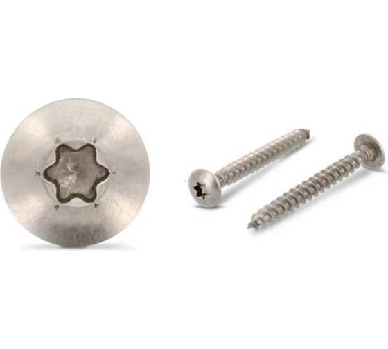 Изображение товара Саморез по дереву ЦКИ увеличенный скругленный art.9083 6x50 A2 TX 30 2 шт. 7549719