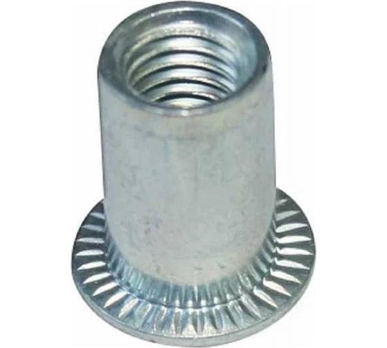 Изображение товара Заклепка-гайка ЦКИ М5x16 плоская рифленая сталь Ц REX под пакет 3.0-5.0мм 10 шт. 6091519