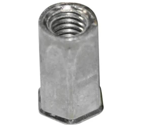 Изображение товара Заклепка-гайка ЦКИ М8 плоская уменьшенная шестигранная удлиненная сталь Ц BRALO 2 шт. 7694419