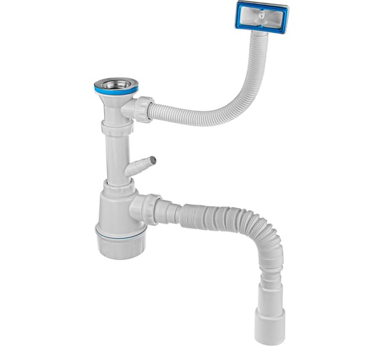 Изображение товара Сифон для кухни MasterProf 1.1/2" х 40 (с отв.для стир.маш.),с г. т. 40 х 32/40/50 ИС.110731