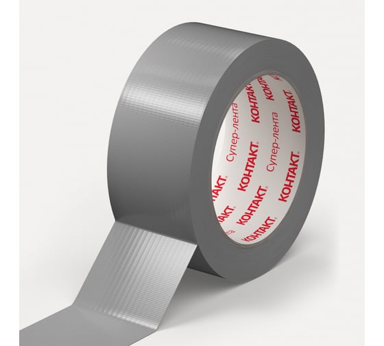 Изображение товара Армированная клейкая супер-лента Контакт 25 м, серая 23725