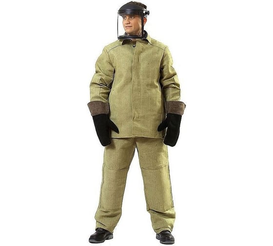 Изображение товара Костюм сварщика брезентовый с усилением ГОСТ (размер 48-50; рост 3-4) Профессионал 4850