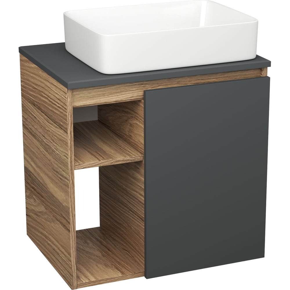 Изображение товара Тумба Bauedge Bau Dream Blackwood 60 с раковиной BAU Hotel