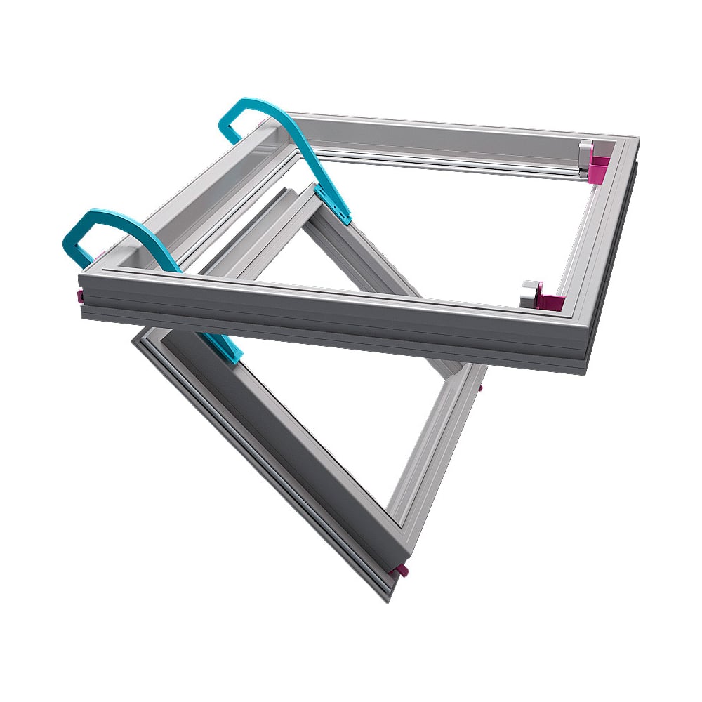 Изображение товара Люк под натяжной потолок Хаммер Парус 60x60 pr66 алюминий серый