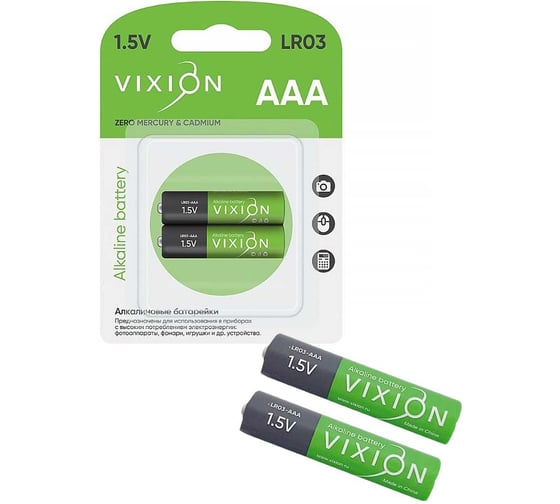Изображение товара Батарейка алкалиновая 23 БОЛТА LR03-AAA 2шт в упаковке AAA-LR03 2B