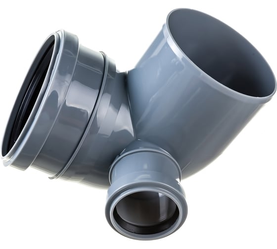 Изображение товара Отвод ПОЛИТЭК 110х90 градусов, с выходом 50, левый 300111050Л