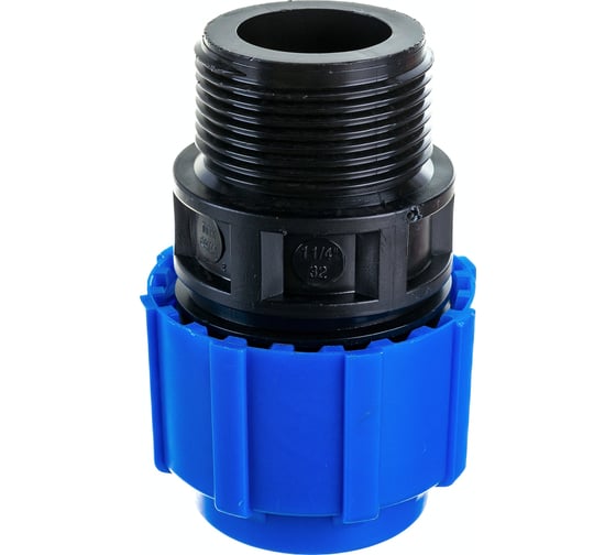 Изображение товара Муфта Политэк с наружной резьбой 32х1 1/4 ТПК-АКВА 53003214