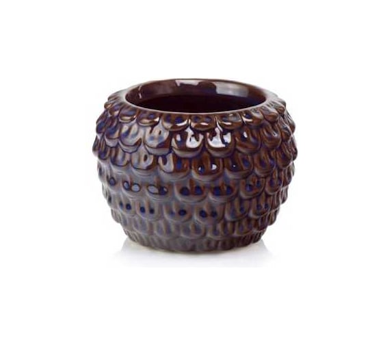 Изображение товара Кашпо SCHEURICH керамика Vintage d17 см h13 см коричнево синий 071601