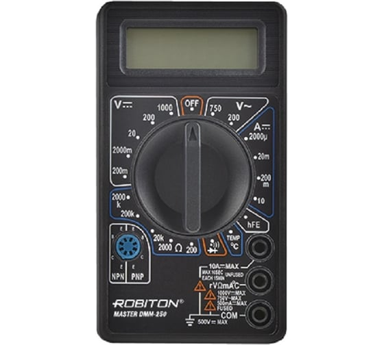 Изображение товара Мультиметр ROBITON MASTER DMM-250 BL1 16795