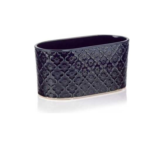 Изображение товара Кашпо SCHEURICH керамика овал Vintage d25х13 см h12 см синий 071612