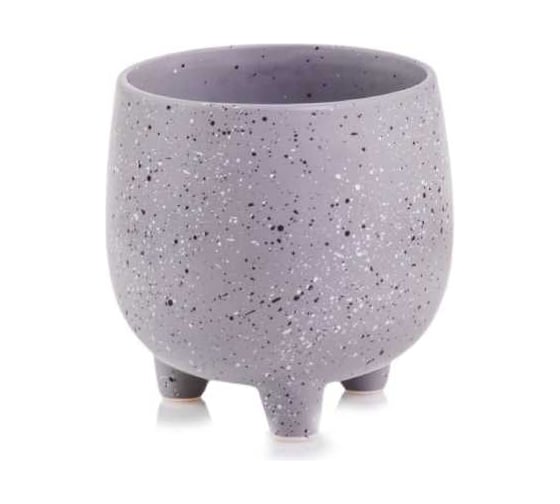 Изображение товара Кашпо SCHEURICH керамика Savona на ножках d11 см h11 см лиловый 062605