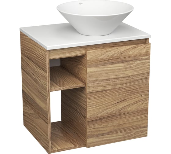 Изображение товара Тумба Bauedge Bau Dream Blackwood 60 правая, раковина BAU Dream D43 SD3252