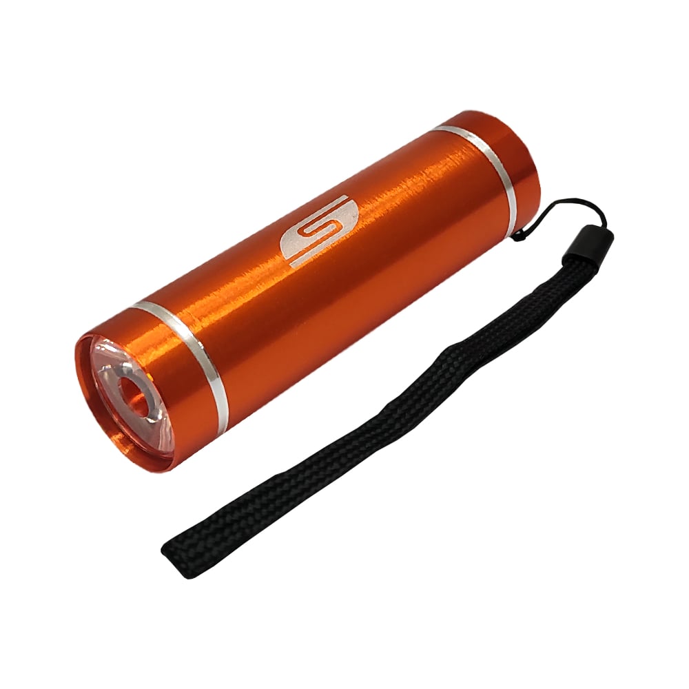 Изображение товара Светодиодный ручной фонарь SOLARIS оранжевый 3108orange пластиковый ударопрочный
