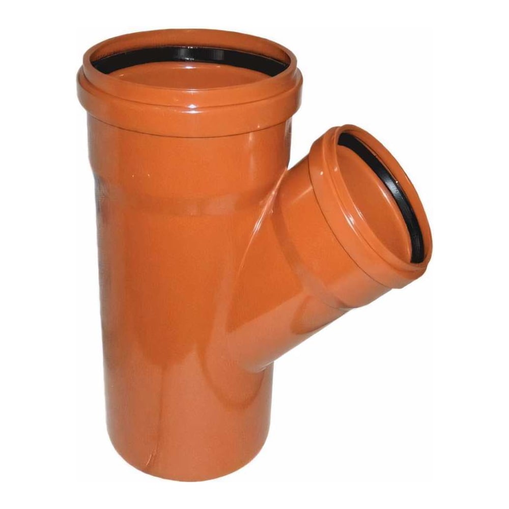 Изображение товара Тройник ПОЛИТЭК 160x110/45 градусов для водоснабжения и канализации