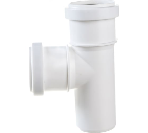 Изображение товара Тройник для бесшумной канализации ПОЛИТЭК из ПП, диаметр 50х50/87.5 градусов 200505087