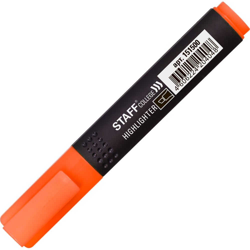 Текстовыделитель Staff маркер текстовыделитель наконечник скошенный 4 мм оранжевый