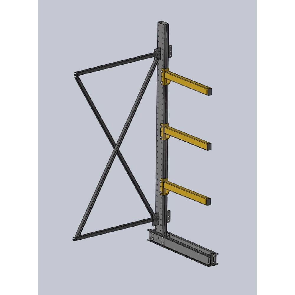 Изображение товара Дополнительная секция консольного стеллажа Ирбис НФ-00002637