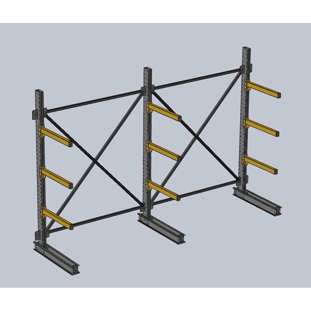 Изображение товара Стеллаж консольный К 2000х600х3000 Ирбис для склада и производства