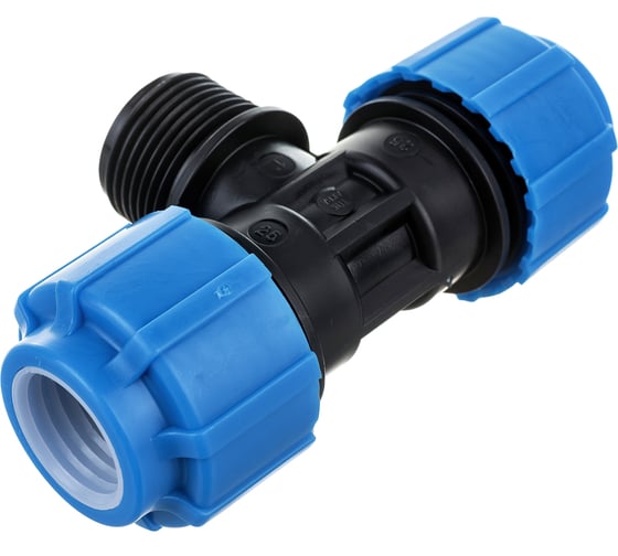 Изображение товара Тройник с наружной резьбой Политэк 25х1х25 ТПК-АКВА 51250125