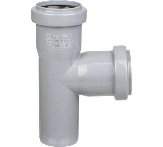 Изображение товара Тройник ПОЛИТЭК 40х40/87.5 градусов 204087