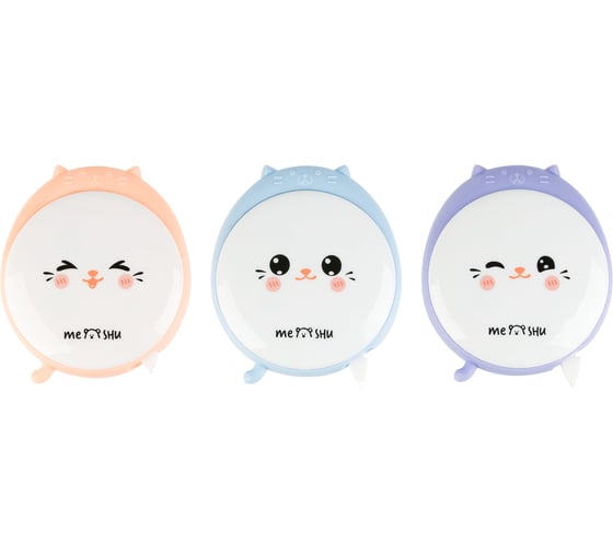 Изображение товара Корректирующая лента MESHU Meow, 5 мм х 6 м, блистер, европодвес, ассорти 359569