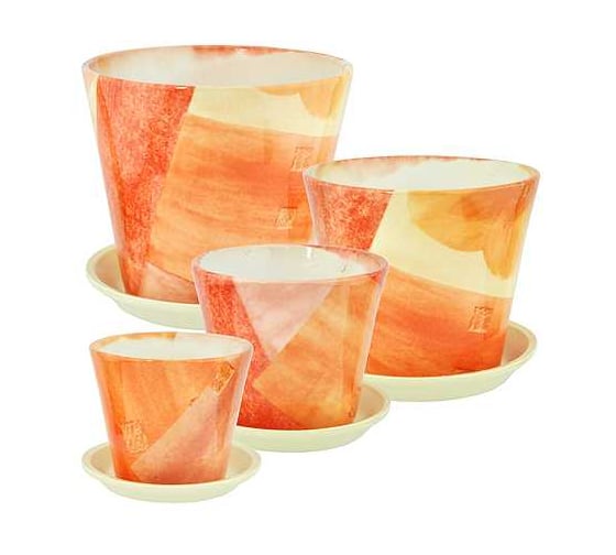 Изображение товара Кашпо Сады Аурики АВ220 Авангард элегант комплект из 4х d10 см d13 см d16 см d20 см 070917