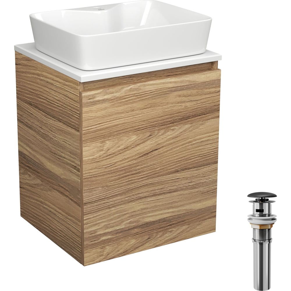 Изображение товара Мебель для ванной Bauedge Bau Dream Blackwood 50 с раковиной 48х37 белая