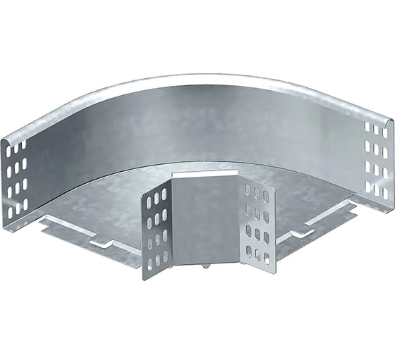 Изображение товара Секция угловая OBO Bettermann 90 RB 90 110 FS, для листовых лотков, h=110 мм, B=100 мм, сталь, конвейерный цинк 7001894