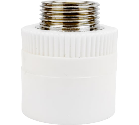 Изображение товара Комбинированная муфта ПОЛИТЭК с наружной резьбой 40 1 20414