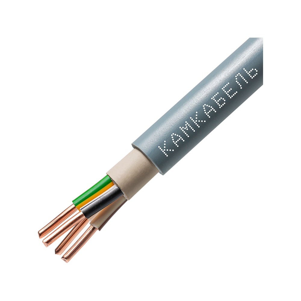 Изображение товара Кабель Камкабель NUM-J 4х4 мм 50м - медный электрокабель для монтажа