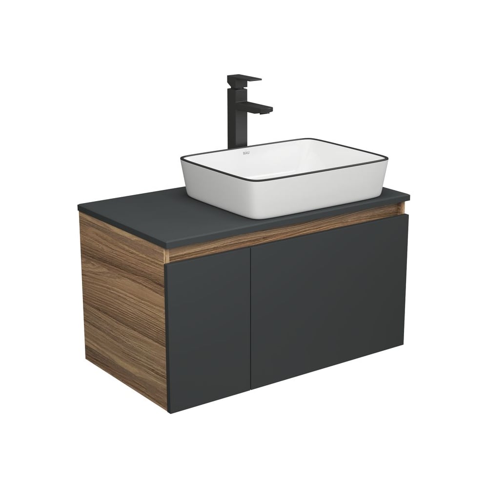 Изображение товара Комплект для ванной Bauedge 3 предмета с раковиной и смесителем