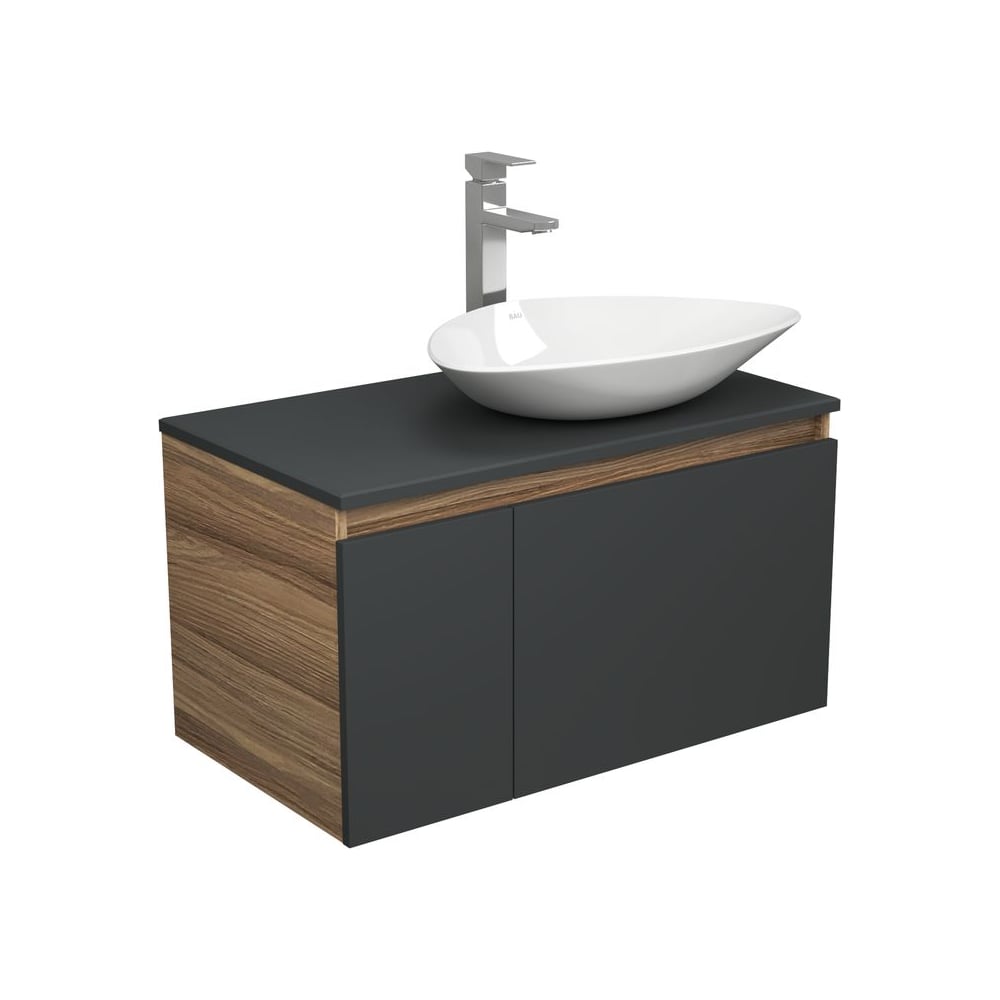 Изображение товара Комплект для ванной Bauedge 3 предмета с тумбой и раковиной BD2165