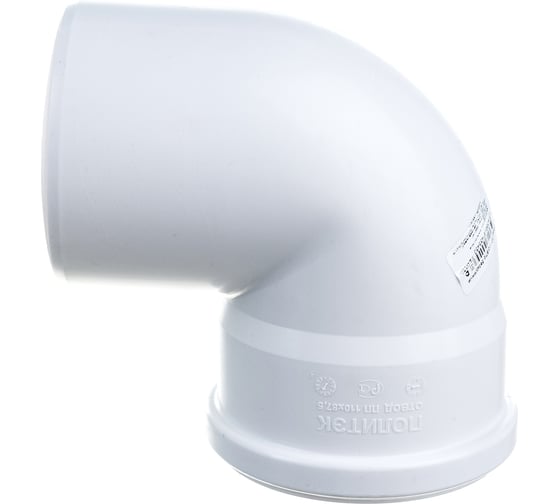 Изображение товара Отвод ПОЛИТЭК для бесшумной канализации из ПП, диаметр 110х87.5 град. 100001187