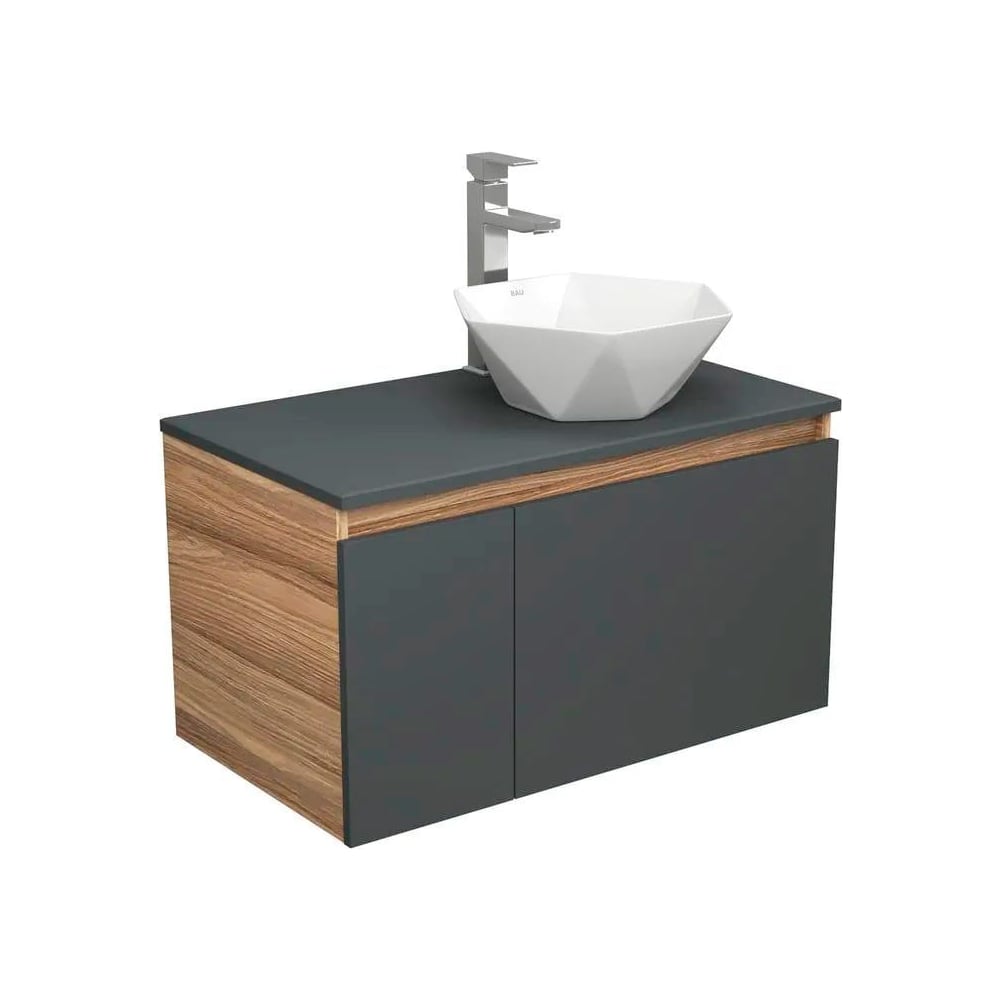 Изображение товара Комплект для ванной Bauedge 3 предмета тумба раковина и смеситель BD2285