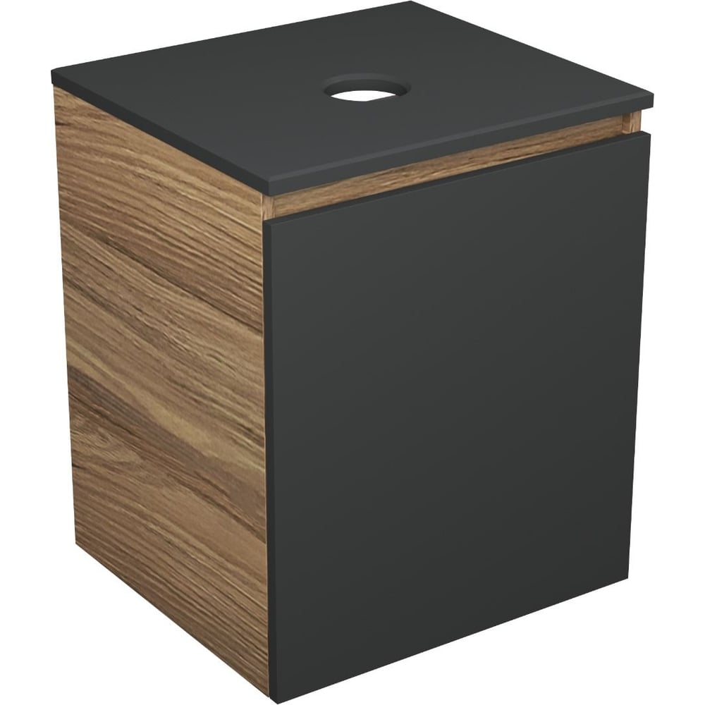 Изображение товара Тумба под раковину Bauedge Bau Dream Blackwood 50, подвесная, графит