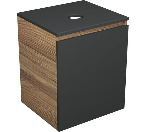 Изображение товара Тумба под раковину Bauedge Bau Dream Blackwood 50, 1 дверца, графит BD2050-BL-1