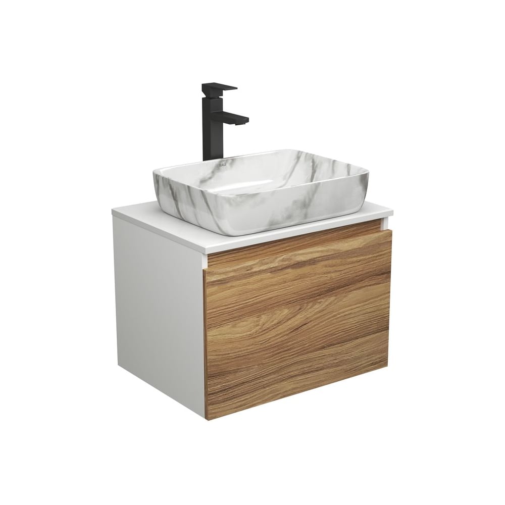 Изображение товара Комплект для ванной Bauedge 3 предмета с раковиной и смесителем