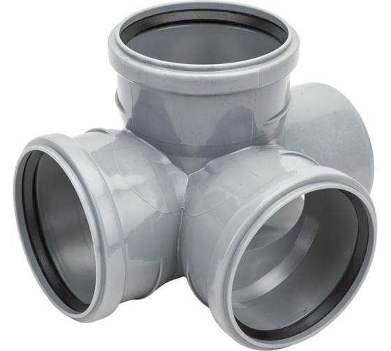 Изображение товара Крестовина ПОЛИТЭК двухплоскостная 110х110х110/87.5 град. 1201102