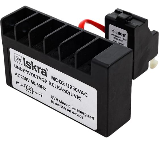 Изображение товара Расцепитель напряжения iskra для автоматического выключателя в литом корпусе MOD2 MOD2-U230-QT38 УТ-00019782