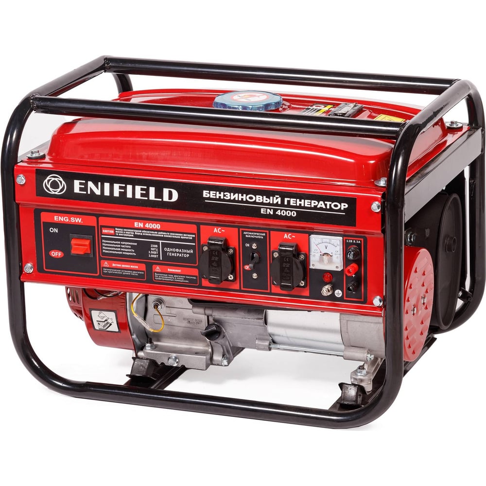 Изображение товара Бензиновый генератор ENIFIELD EN4000 3,8 кВт, мобильный, IP23, 220 В, контейнерный дизайн